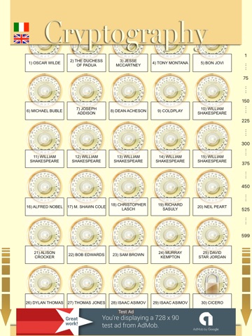 The Cryptography iPad screenshot
