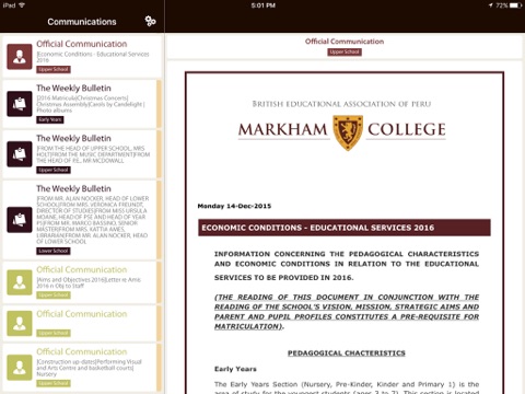 Markham Communicator screenshot 2