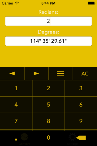 Degrees To Radians screenshot 3