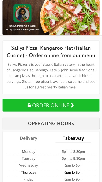 Sallys Pizza