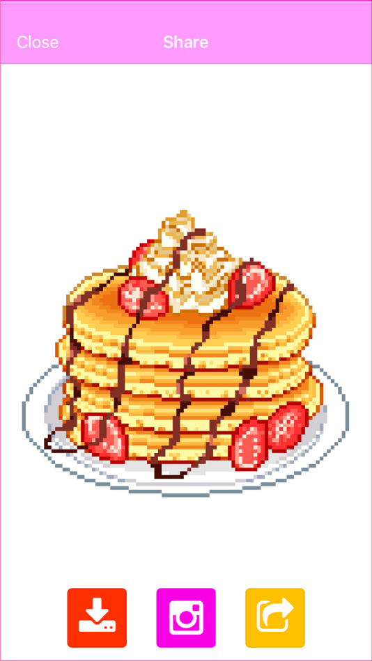 #3. Yummy Pixel - Color by Number (iOS) By: Aaron Kwok