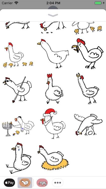 Happy Chickens Stickers