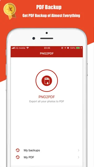 Capture d'écran de E2PDF Pro (Easy Backup) sur iPhone 3