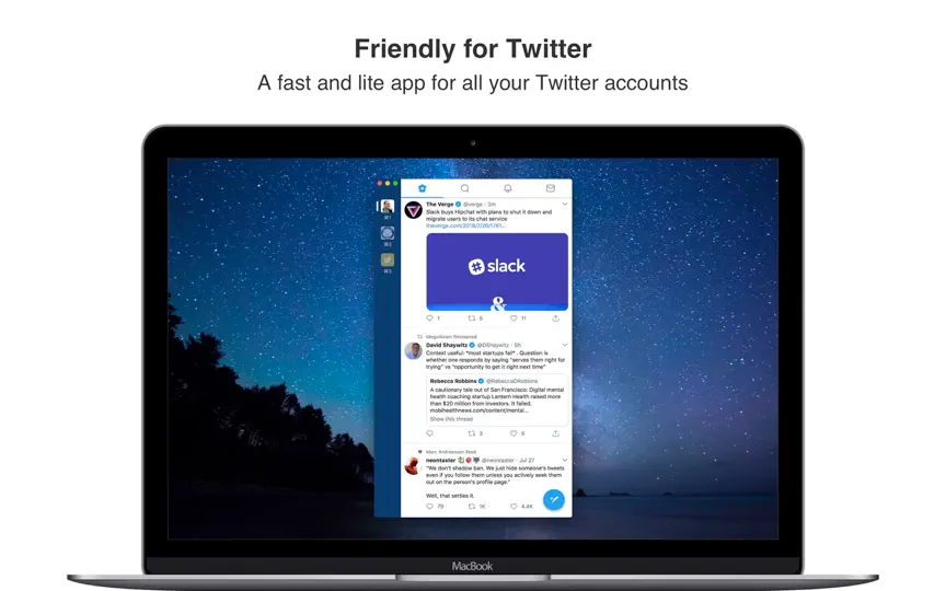 Capture d'écran de Friendly For Twitter sur iPhone 1