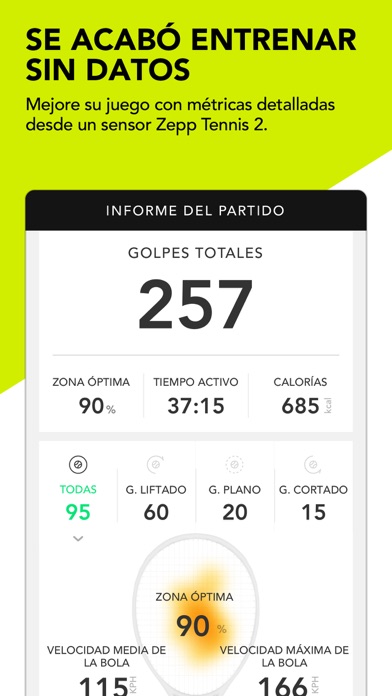 Zepp Tennis screenshot 2
