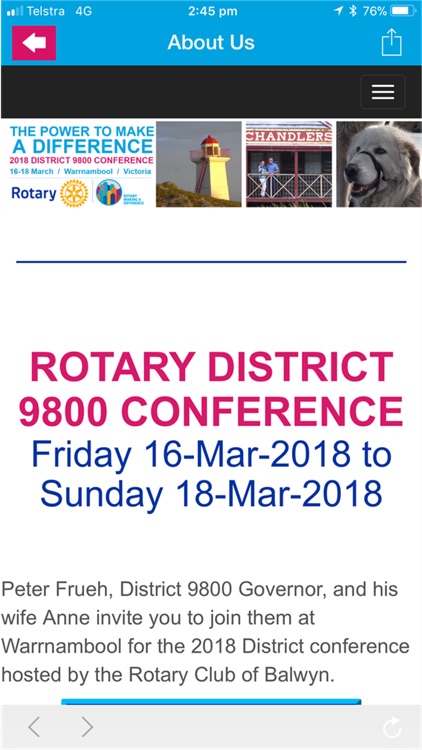 Rotary 9800 Conference