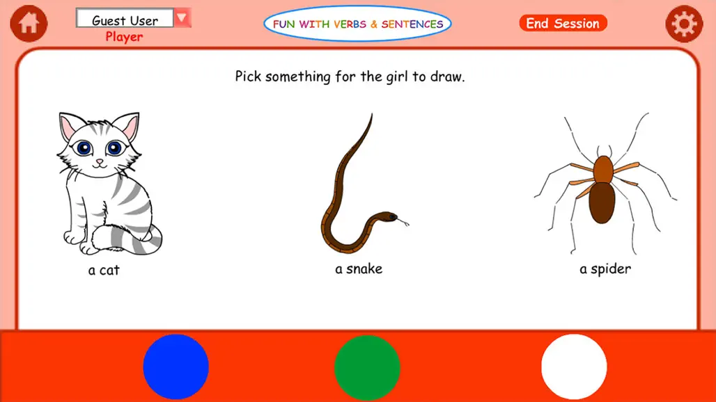 Fun with Verbs & Sentences LT Screenshot 3