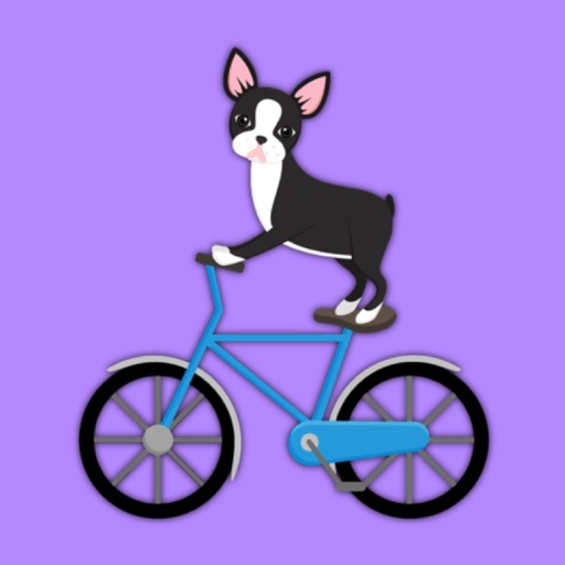 Animated Black Boston Terrier icon