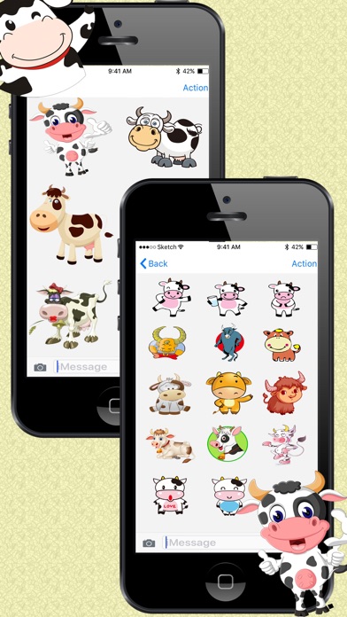 Moody Cow Stickers screenshot 2