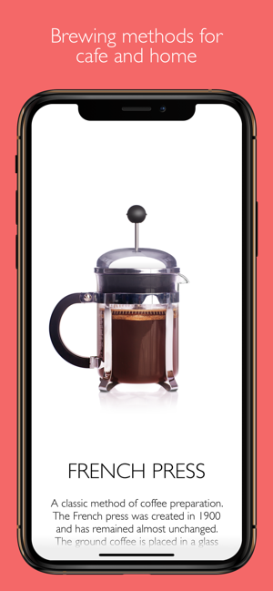 Screenshot der Great-Coffee-App