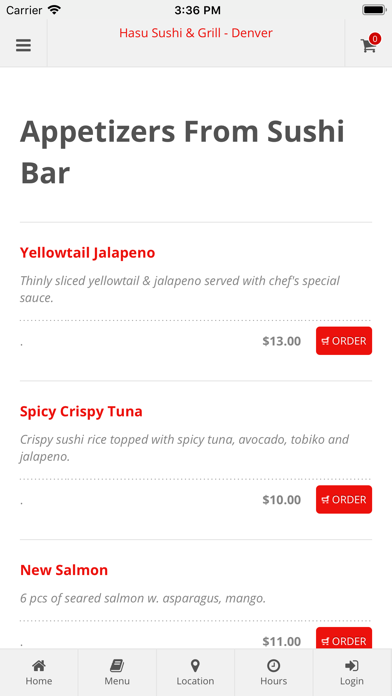 Screenshot #3 pour Hasu Sushi & Grill Denver