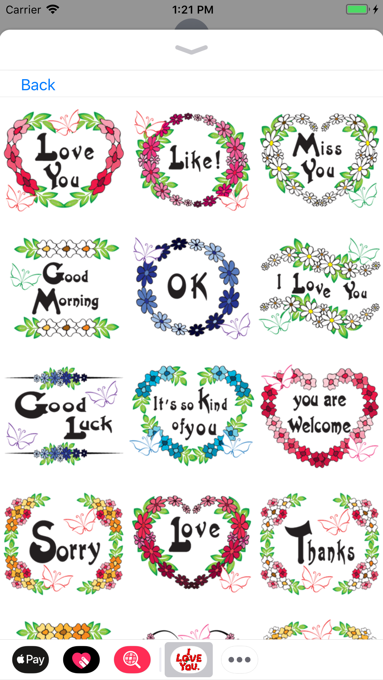 Flower Stickers Kit