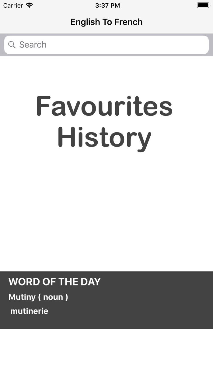 English To French Dictionary