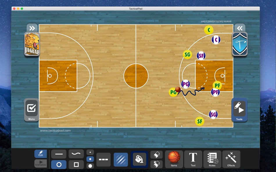 #5. TacticalPad Basketball (macOS) By: Temma Software