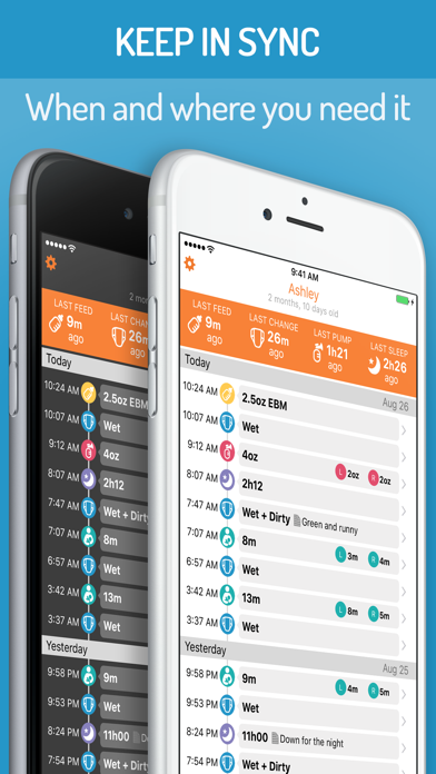 BabyTime Baby Feeding Timer - Breastfeeding & More Screenshot