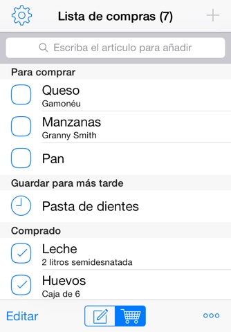 Easy Shopping List Lite screenshot 4