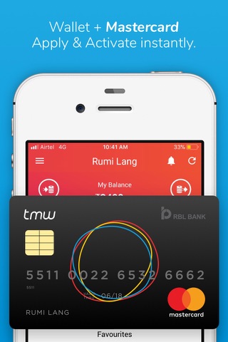 tmw - Wallet, Card, Recharge screenshot 3