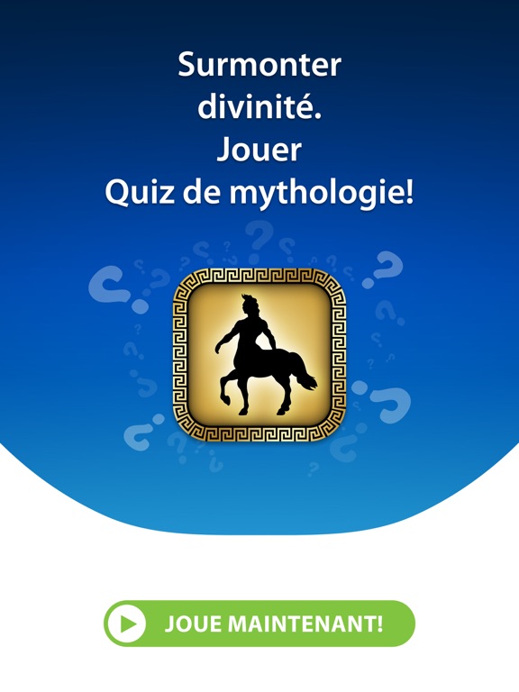 Screenshot #4 pour Jeux de Quiz Mythologie