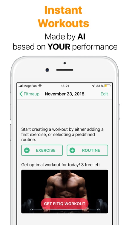 Fitmeup workout assistant app