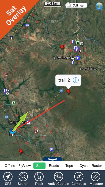Litchfield NP - GPS and outdoor map with guide