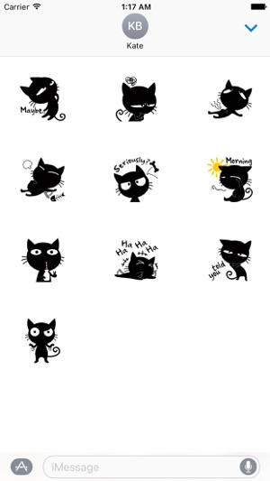 Funny Black Cat Stickers(圖3)-速報App