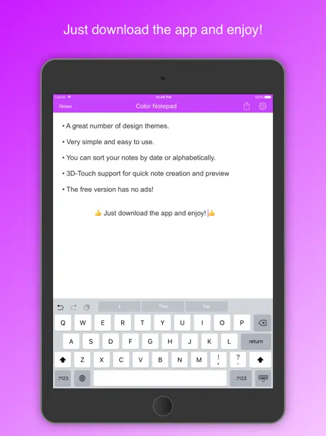 Notepad with Colors
