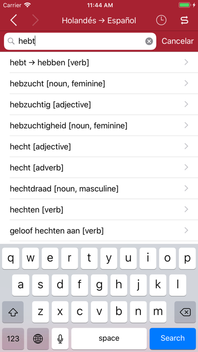 Accio: Dutch-Spanish Screenshot