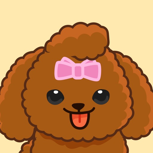 Bella The Princess Poodle Sticker icon