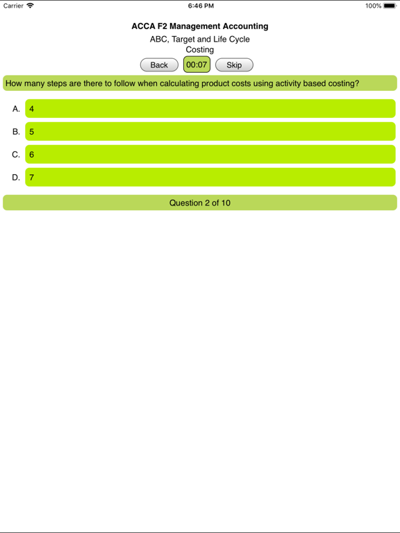 Screenshot #5 pour ACCA F2 Management Accounting