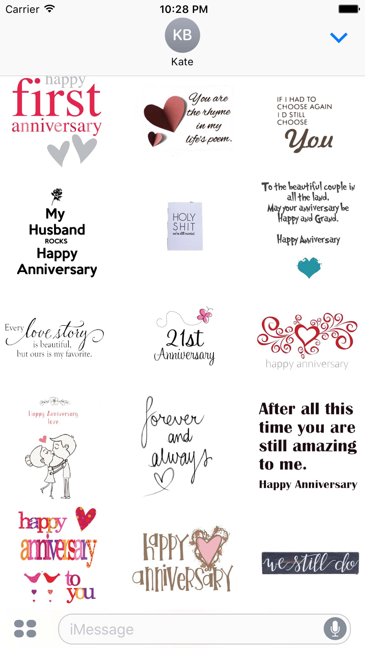 Happy Anniversary Love Sticker Pack screenshot 3