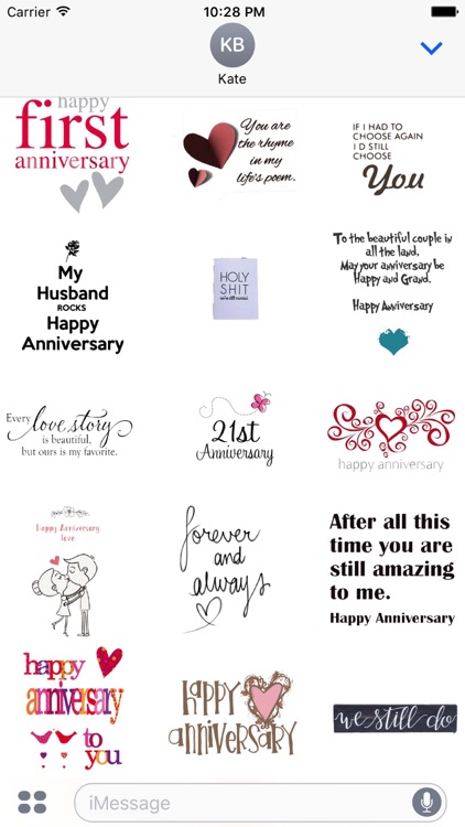 Happy Anniversary Love Sticker Pack