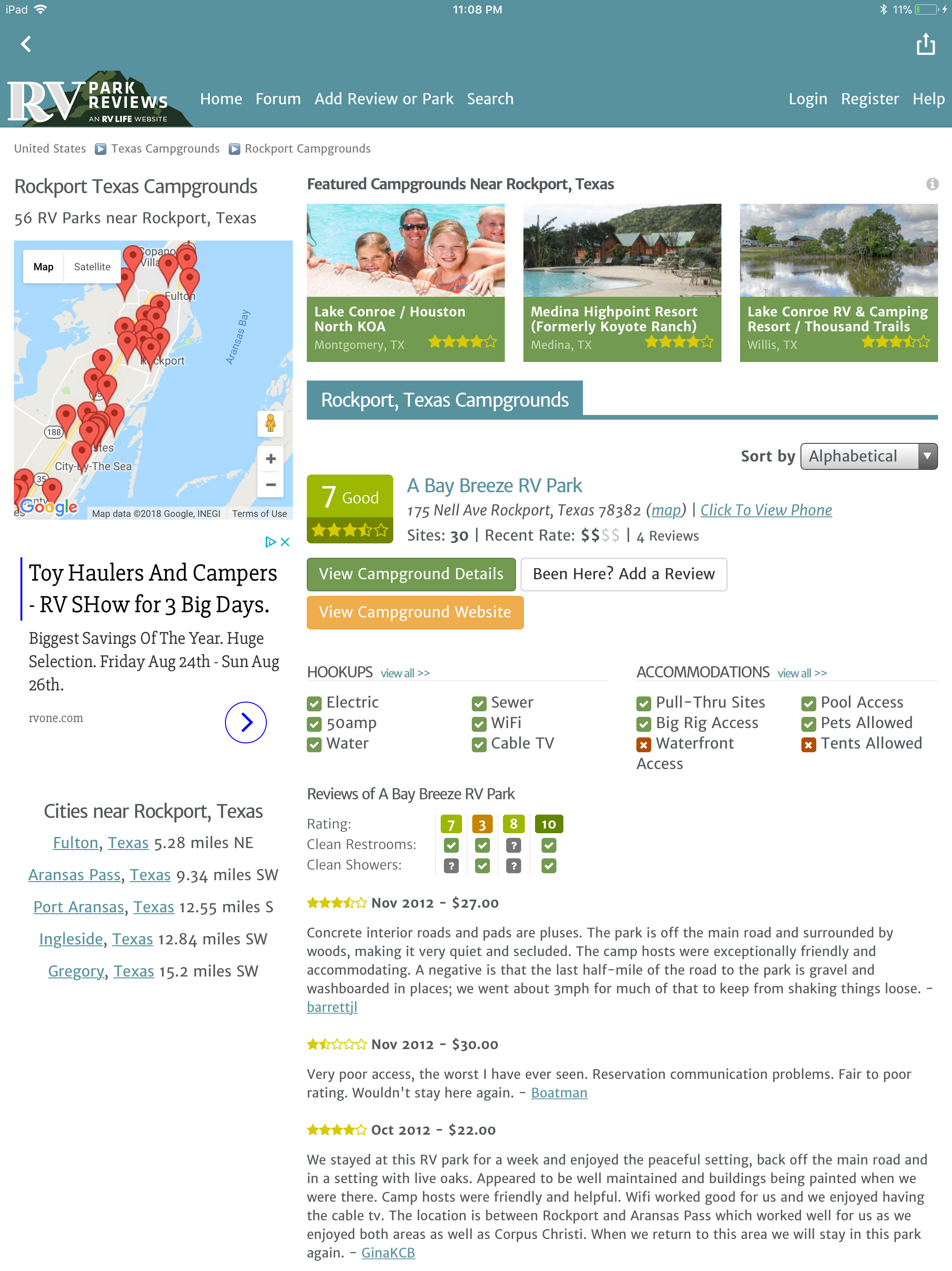 RV Park and Campground Reviews screenshot 7