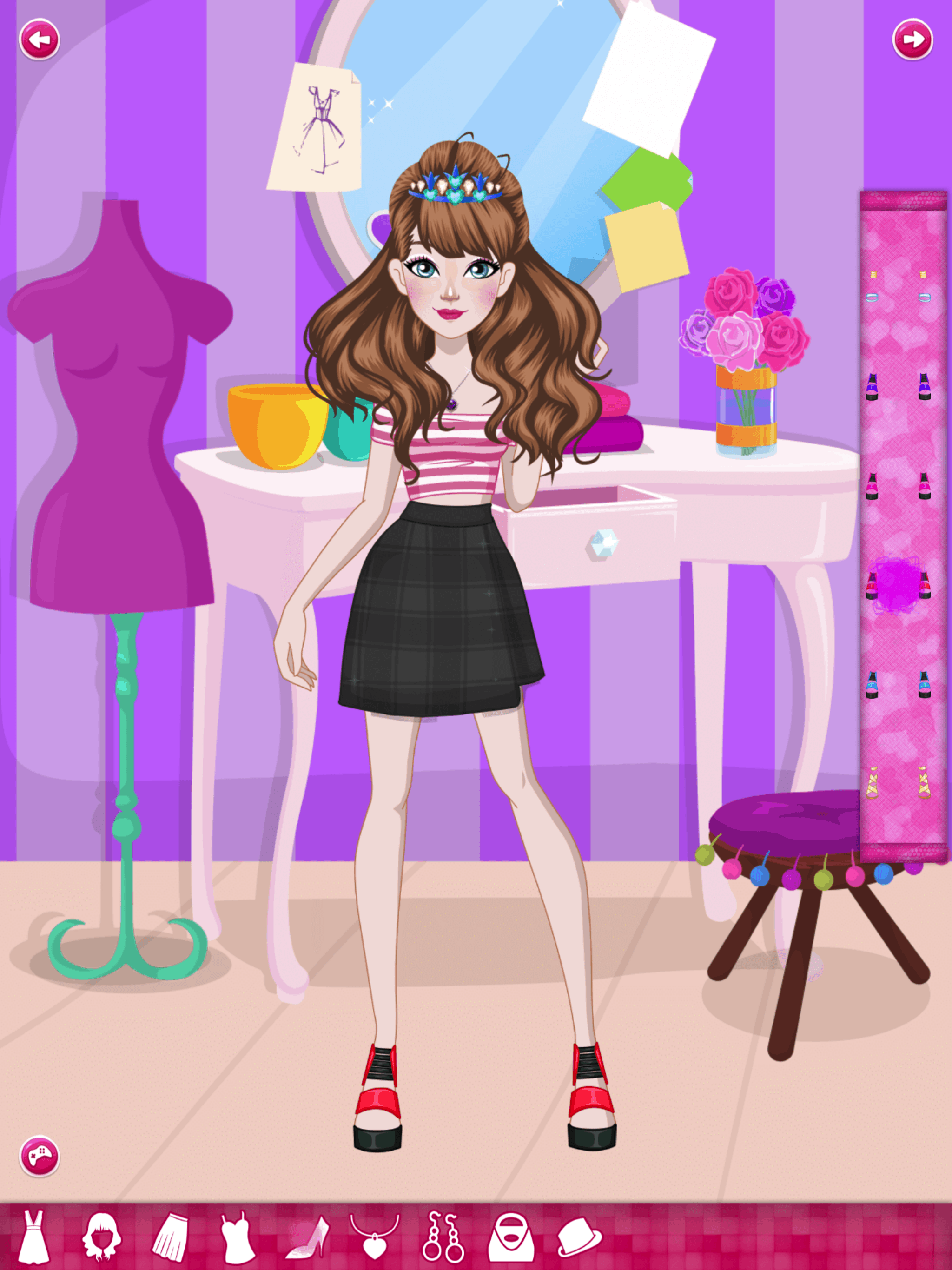 Anna Prom Night Salon: Girls Makeup, Dressup Games