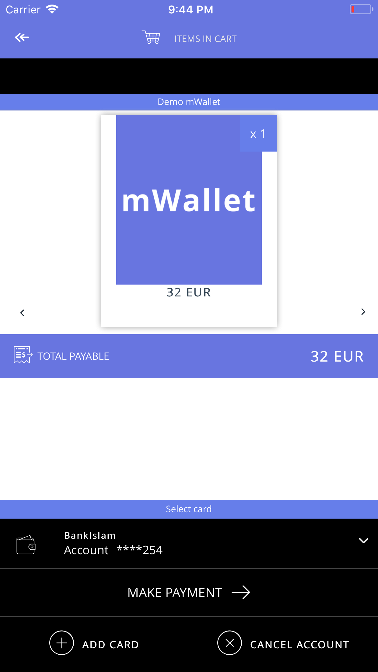MobiWallet. screenshot 4