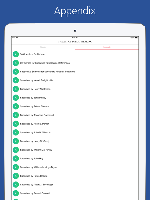 The Art of Public Speaking Pro iPad screenshot