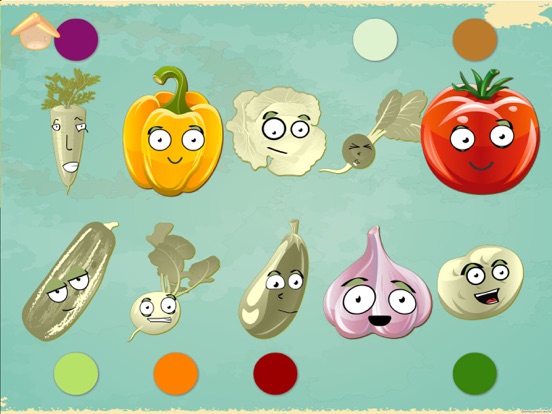 Funny Veggies! Educational games for children iPad screenshot