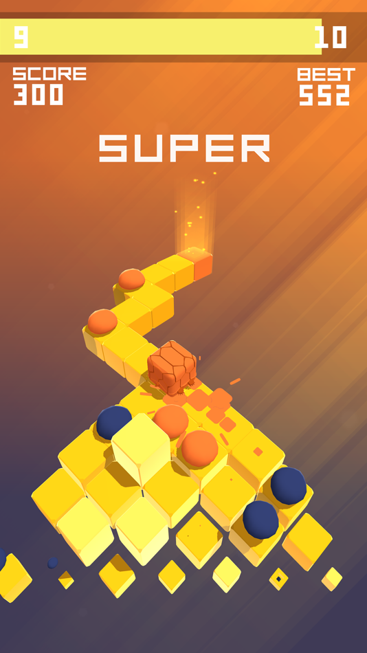 #3. Splashy Cube: Color Run (iOS) 由: Orbital Knight sp. z o.o.