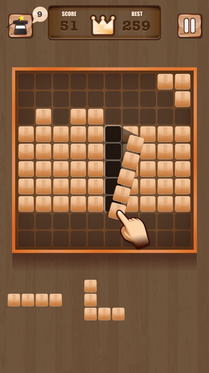 Wooden 100 Block - Hexa Puzzle Logic Mania