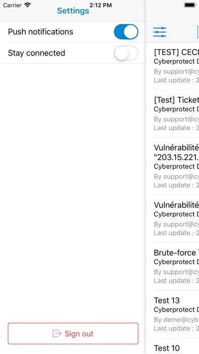 Cyberprotect Tickets screenshot 4