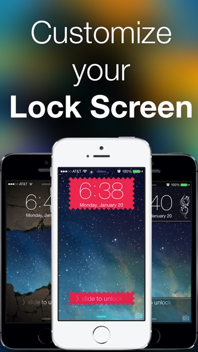 Slick - Lock Screen by Customizing your Wallpapers iPhone App
