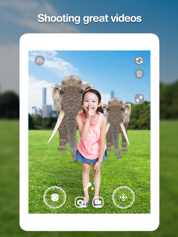 CamAR Animals - AR Stickers iPad screenshot 4 - Photo & Video app