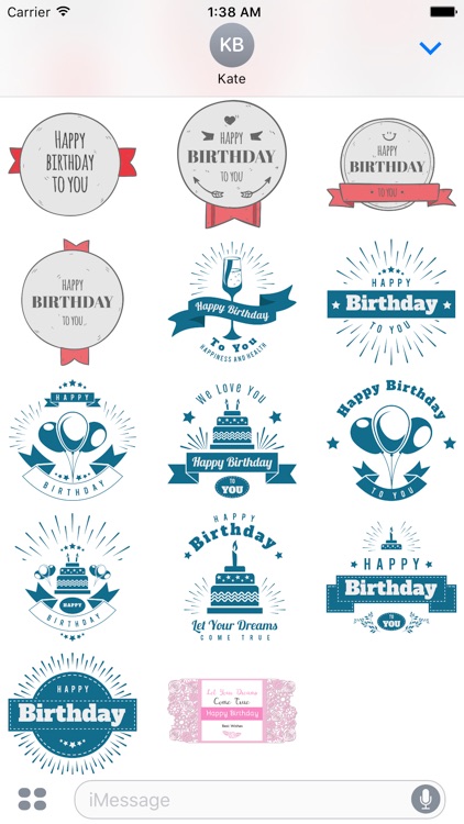 Birthday - Vintage & Retro Style Congrats Message screenshot-3