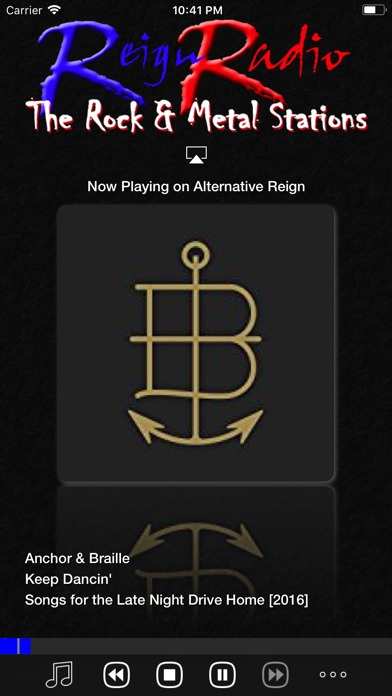 Reign Radio iPhone screenshot 2 - Entertainment app