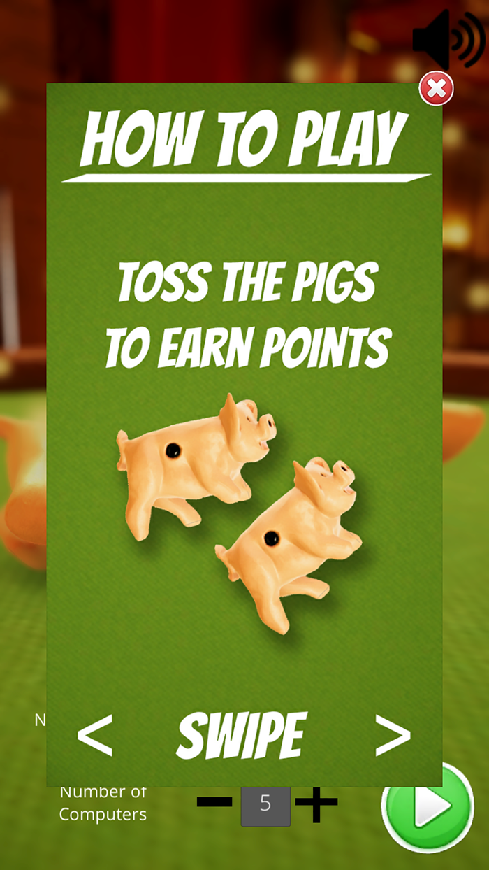 Toss the Pigs - Fun Dice Game