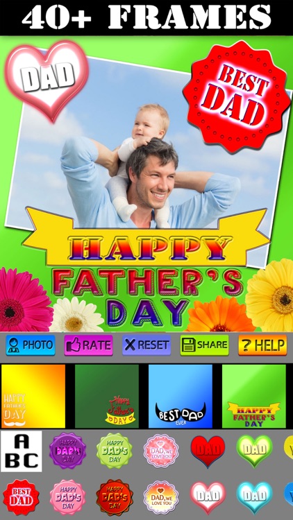 Father's Day Frame and Sticker