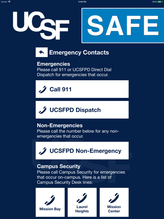 Screenshot #5 pour UCSF Safe