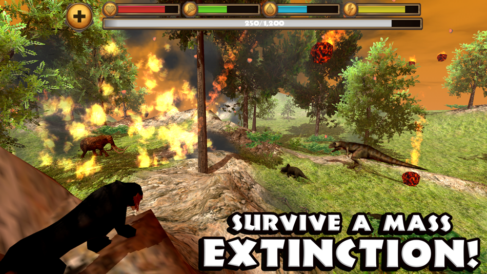 #4. Sabertooth Tiger Simulator (iOS) 由: Gluten Free Games