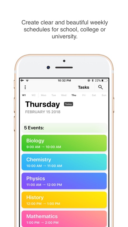 Day-Today: Timetable