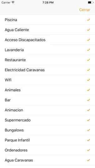 Captura de pantalla de Campinguia Campings De España en iPhone 5