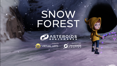 Screenshot #1 pour Snow Forest Benchmark